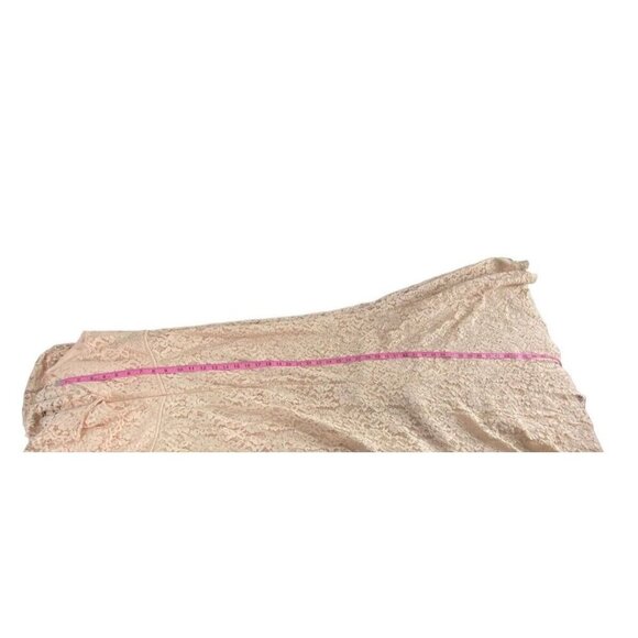 LULUS Women Caterina Maxi Dress Sz M Light Pink Eyelet Elegant Event Party 7-3 - Picture 15 of 16